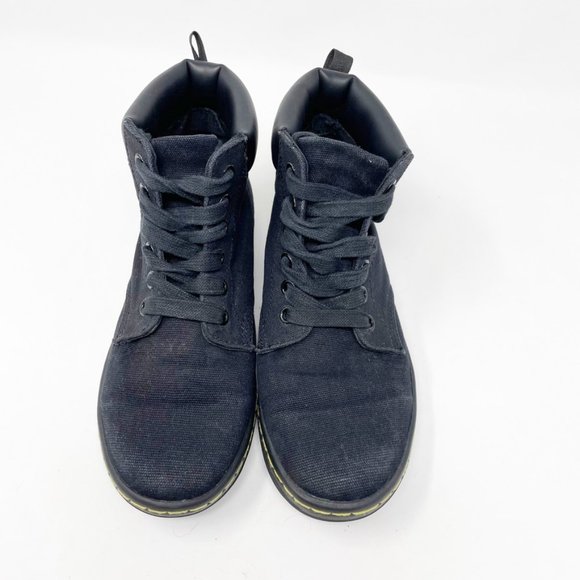 Dr. Martens Air Wair "Maelly' Black Canvas Boot 6 - Picture 2 of 10